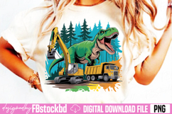 T-Rex Dinosaur Construction Png Product Image 2