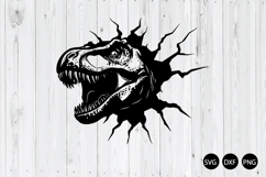 T Rex Scratch SVG, Dinosaur SVG Product Image 1