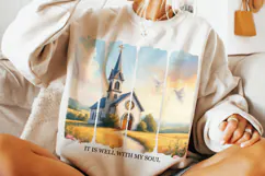 It Is Well With My Soul PNG, Christian Sublimation, Church Product Image 3