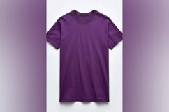 Purple T Shirt Logo Branding Mockup Product Image 1