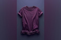 Purple Green T Shirt Logo Branding Mockup Product Image 1