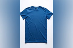 Blue T Shirt Logo Branding Mockup Product Image 1
