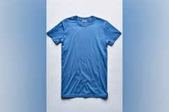 Blue T Shirt Logo Branding Mockup Product Image 1