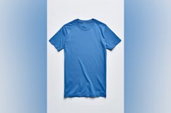 Blue T Shirt Logo Branding Mockup Product Image 1