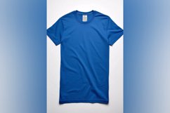 Blue T Shirt Logo Branding Mockup Product Image 1