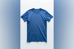 Blue T Shirt Logo Branding Mockup Product Image 1