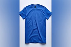 Blue T Shirt Logo Branding Mockup Product Image 1