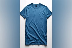Blue T Shirt Logo Branding Mockup Product Image 1