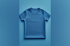 Blue T Shirt Logo Branding Mockup Product Image 1