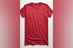 Dark Red T Shirt Logo Branding Mockup Product Image 1