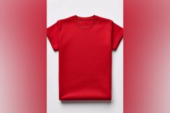 Dark Red T Shirt Logo Branding Mockup Product Image 1