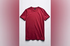 Dark Red T Shirt Logo Branding Mockup Product Image 1