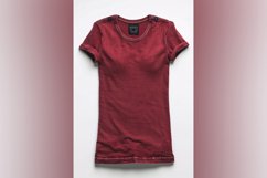 Dark Red T Shirt Logo Branding Mockup Product Image 1