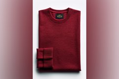 burgundy T Shirt Logo Branding Mockup Product Image 1