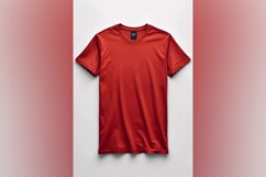 Dark Red T Shirt Logo Branding Mockup Product Image 1