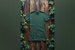 Bottle Green T Shirt Logo Branding Mockup Product Image 1