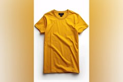 Dark yellow T Shirt Logo Branding Mockup Product Image 1