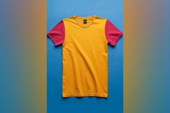 Dark yellow T Shirt Logo Branding Mockup Product Image 1