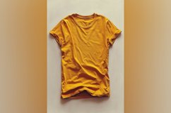Dark Yellow T Shirt Logo Branding Mockup Product Image 1