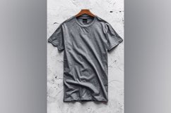 Dark grey T Shirt Logo Branding Mockup Product Image 1