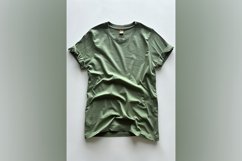 Bottle Green T Shirt Logo Branding Mockup Product Image 1