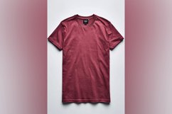 burgundy T Shirt Logo Branding Mockup Product Image 1