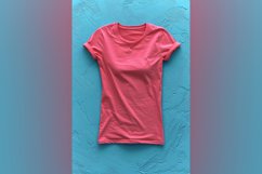 burgundy T Shirt Logo Branding Mockup Product Image 1