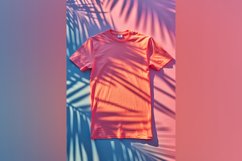 Orange T Shirt Logo Branding Mockup Product Image 1