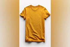 Yellow T Shirt Logo Branding Mockup Product Image 1