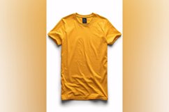 Yellow T Shirt Logo Branding Mockup Product Image 1