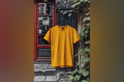 Yellow T Shirt Logo Branding Mockup Product Image 1