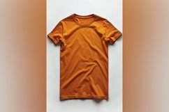 Dark yellow T Shirt Logo Branding Mockup Product Image 1