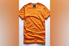 Dark yellow T Shirt Logo Branding Mockup Product Image 1