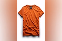 Dark yellow T Shirt Logo Branding Mockup Product Image 1