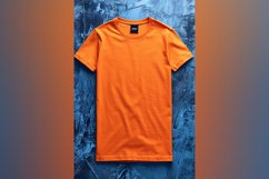 Dark yellow T Shirt Logo Branding Mockup Product Image 1