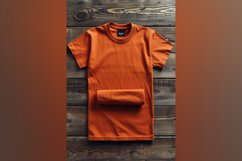 Dark yellow T Shirt Logo Branding Mockup Product Image 1