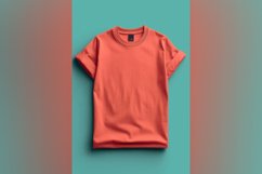 Dark yellow T Shirt Logo Branding Mockup Product Image 1