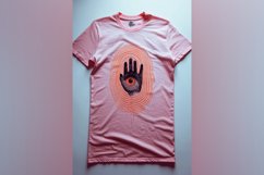Dark Pink T Shirt Logo Branding Mockup Product Image 1