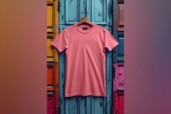 Dark Pink T Shirt Logo Branding Mockup Product Image 1