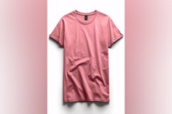 Dark Pink T Shirt Logo Branding Mockup Product Image 1