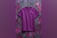 Dark Purple T Shirt Logo Branding Mockup Product Image 1