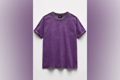 Dark Purple T Shirt Logo Branding Mockup Product Image 1