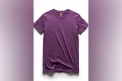 Dark Purple T Shirt Logo Branding Mockup Product Image 1