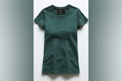 Bottle Green T Shirt Logo Branding Mockup Product Image 1