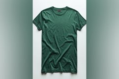 Bottle Green T Shirt Logo Branding Mockup Product Image 1