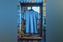 Dark Aqua T Shirt Logo Branding Mockup Product Image 1