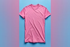 Dark Pink T Shirt Logo Branding Mockup Product Image 1