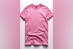 Pink T Shirt Logo Branding Mockup Product Image 1