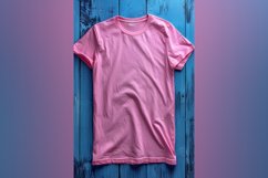 Pink T Shirt Logo Branding Mockup Product Image 1