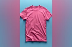 Pink T Shirt Logo Branding Mockup Product Image 1